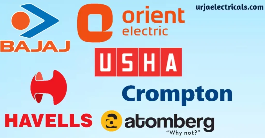 Top ceiling fan companies in india