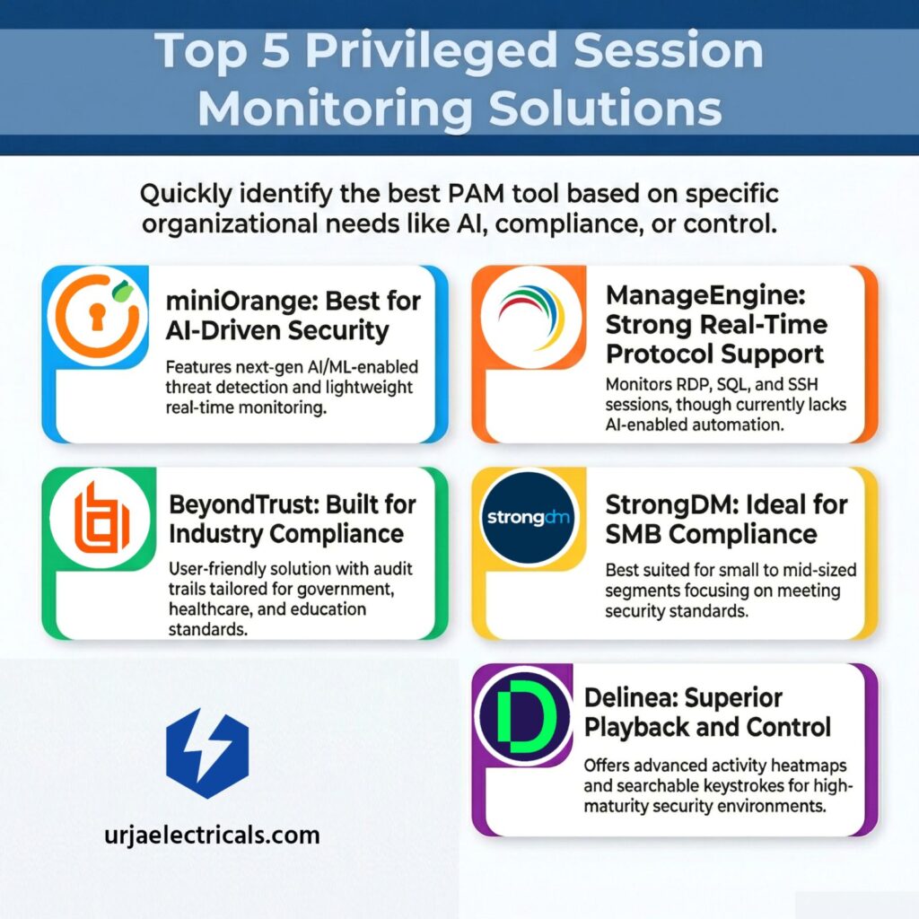 Top 5 privileged session manager
